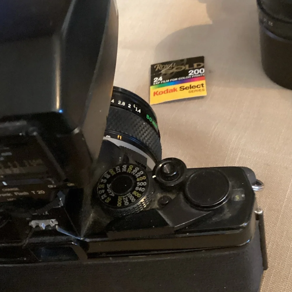 EUC Olympus Camera Kit with Black and Gray Bag